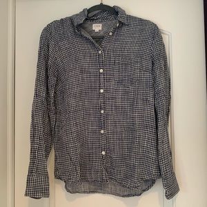 J.Crew Woman’s Navy & White Flannel